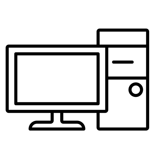 Computer applications monitor screen icon