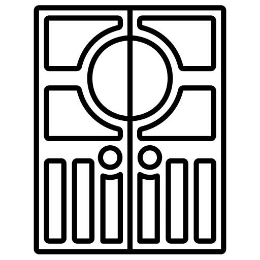 Door windows os opened part icon