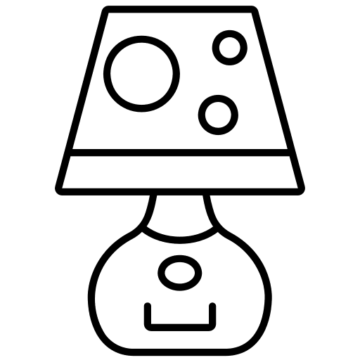 Lamp illumination electronics interior icon