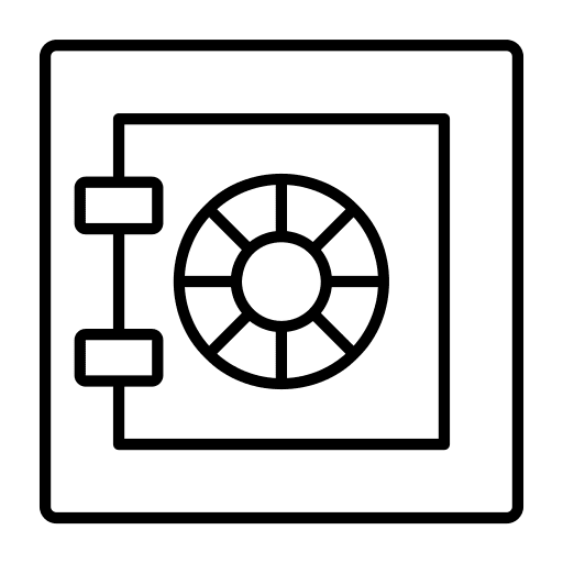Safe box business savings banking icon