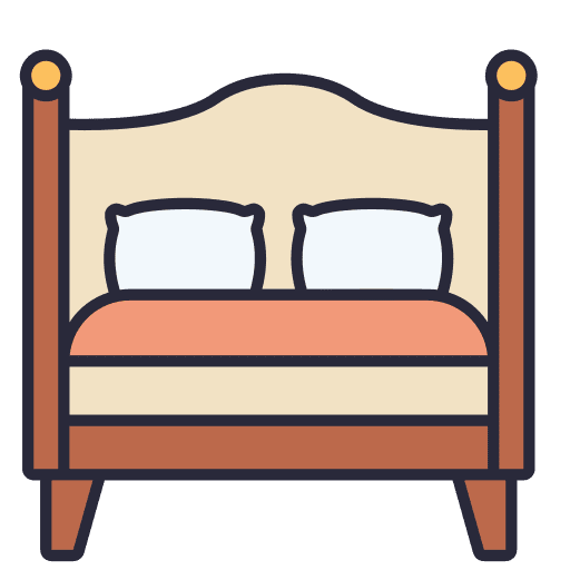 Bed bed bedroom sleep icon