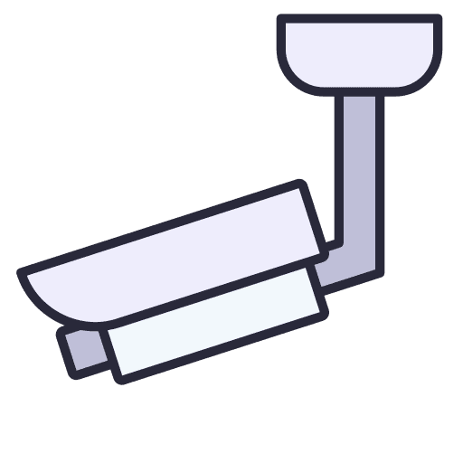 Cctv video camera security system surveillance icon
