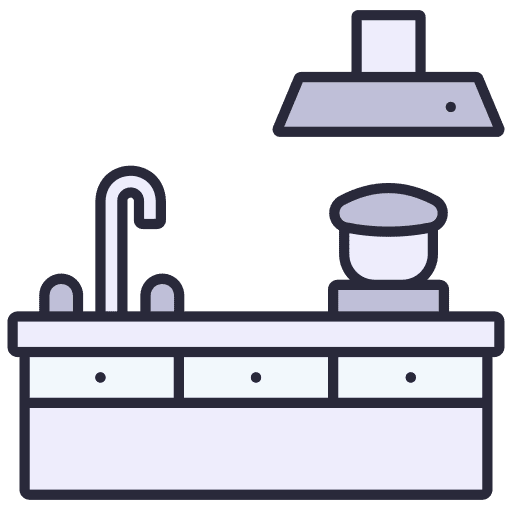 Kitchen sink cabinets furniture and household icon