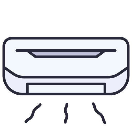 Air conditioner machine technology refreshing icon