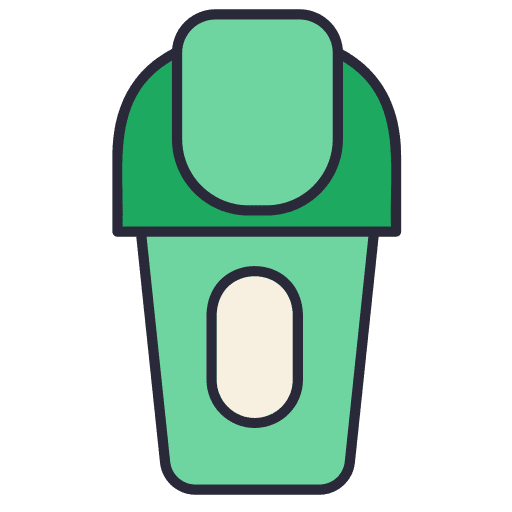 Bin bin garbage furniture and household icon
