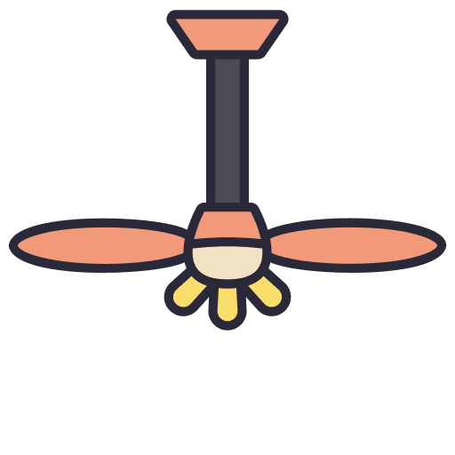Ceiling fan cooling electronics ceiling fan icon