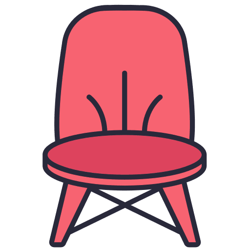 Chair chair seat furniture and household icon