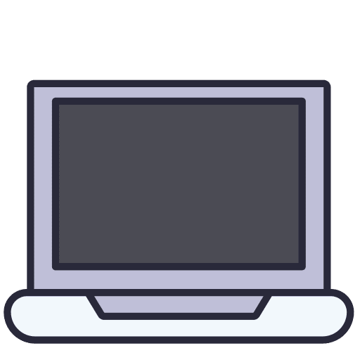 Laptop computer display notebook icon