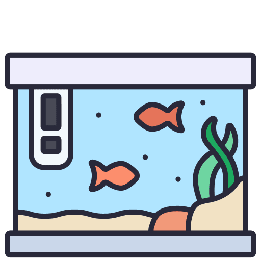 Aquarium animals pet shop fish icon