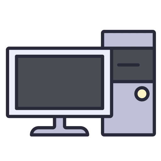 Computer monitor computer desktop icon