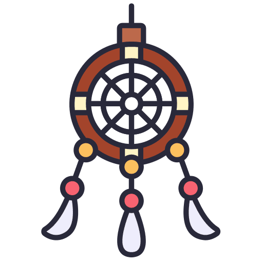 Dreamcatcher ornamental cultures decoration icon
