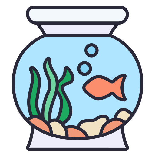 Fish bowl pet pet shop aquarium icon