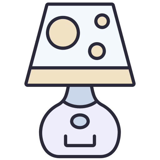 Lamp furniture and household light lamp icon