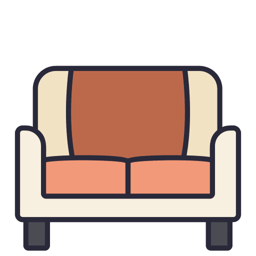 Sofa home decoration living room couch icon