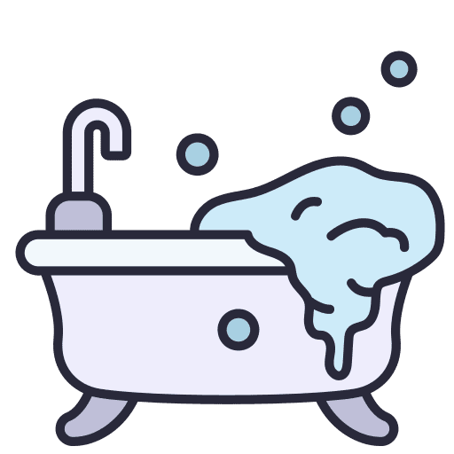 Bathtub bathtub soap bubbles clean icon