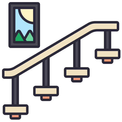 Stairs steps stairway staircase icon