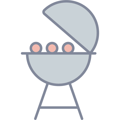 Barbecue cooking equipment meat grilled food icon Barbecue cooking equipment meat grilled food icon