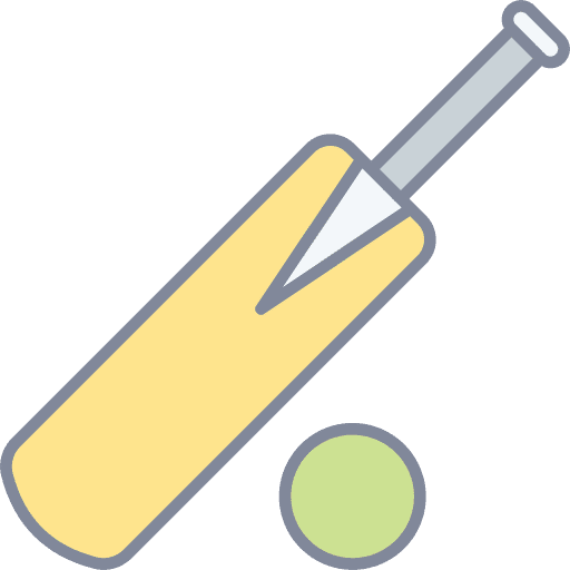 Cricket bat equipments game sports and competition icon Cricket bat equipments game sports and competition icon