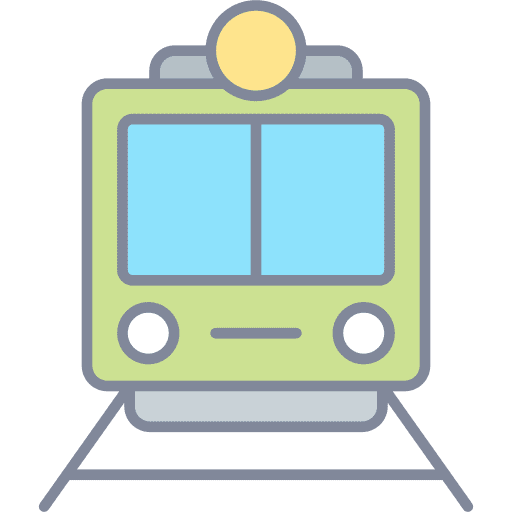 Train transportation travel subway icon Train transportation travel subway icon
