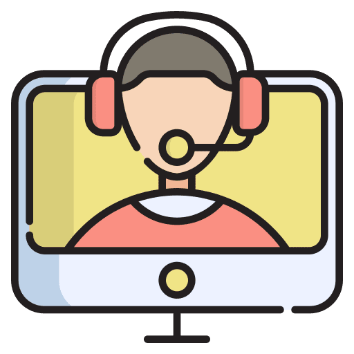 Customer support agent operator ecommerce icon Customer support agent operator ecommerce icon