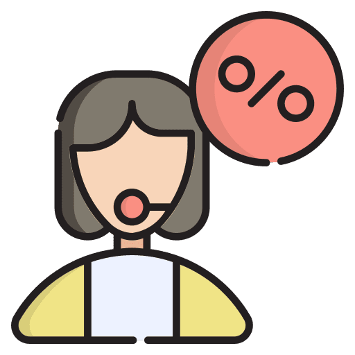 Call center agent headset agent ecommerce icon