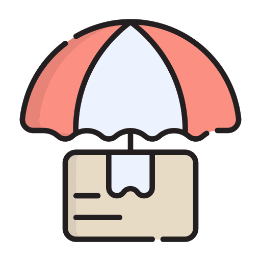 Cargo package ecommerce protect icon