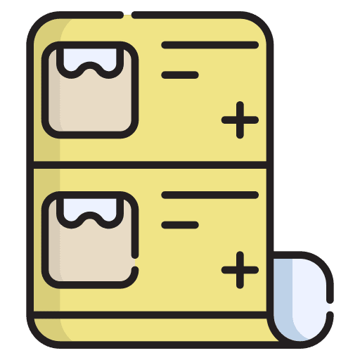 List items ecommerce business order icon