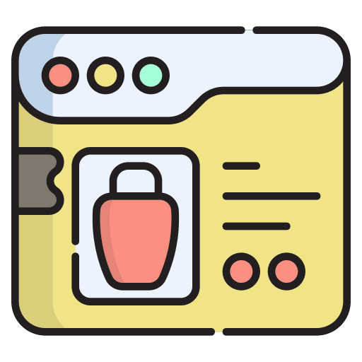 Page commerce and shopping page business icon