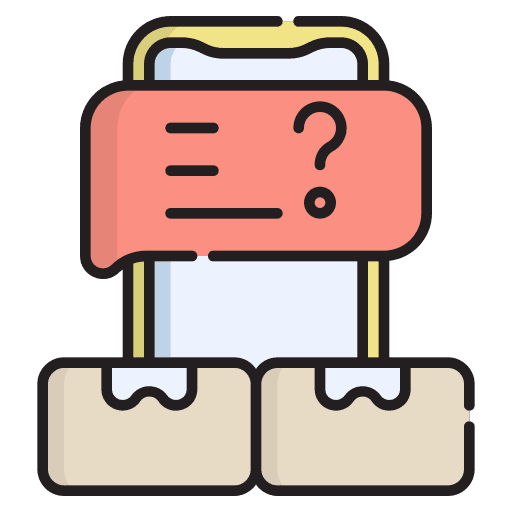 Question mark marketing faq answer icon