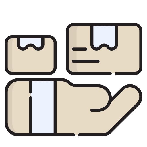 Drop shipping marketing package business icon