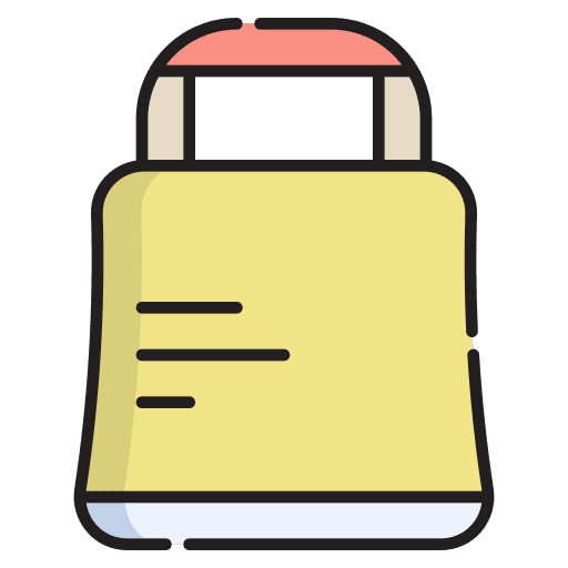 Eco bag shop ecommerce market icon