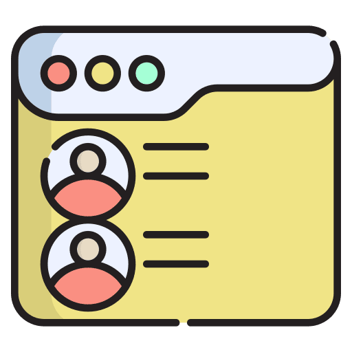 List accounting ecommerce marketing icon