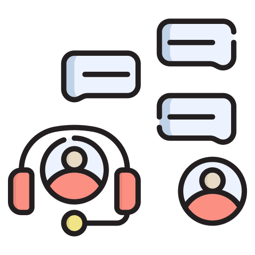 Live chat communication message live chat icon