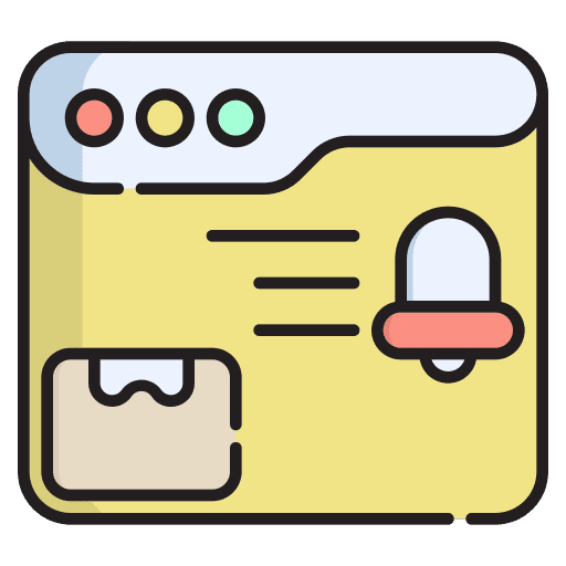 Notification reminder marketing alarm icon