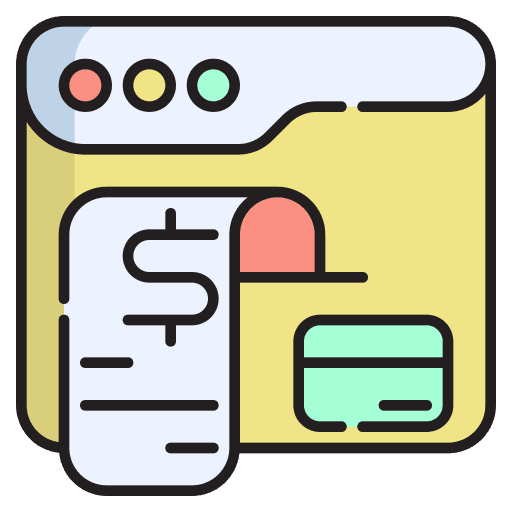 Online payment banking business online payment icon