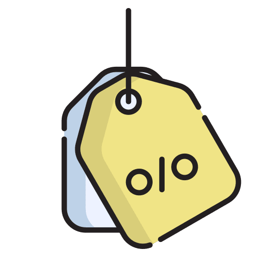 Price tag business badge coupon icon