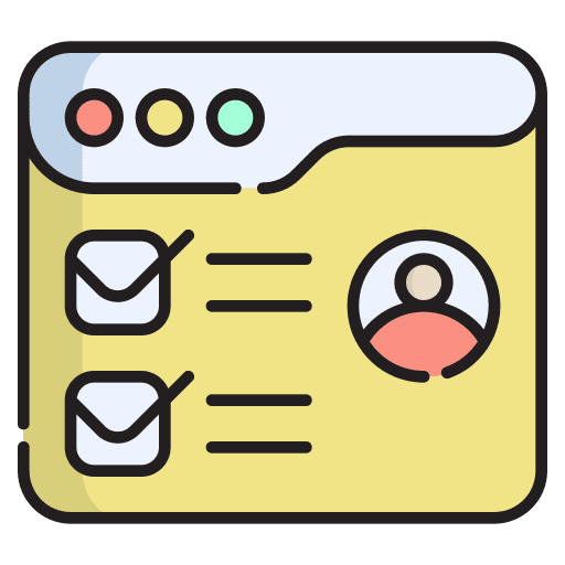Profile checklist picture marketing icon