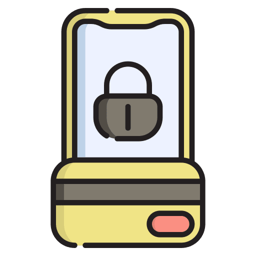 Secure payment commerce and shopping marketing protection icon