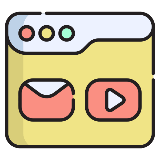 Social media marketing share community business icon