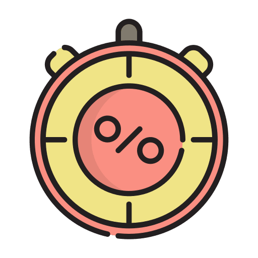 Stopwatch marketing clock chrono icon