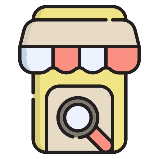 Store front sale commerce and shopping store front icon