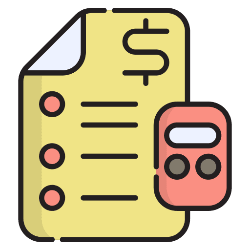 Taxes business commerce and shopping marketing icon