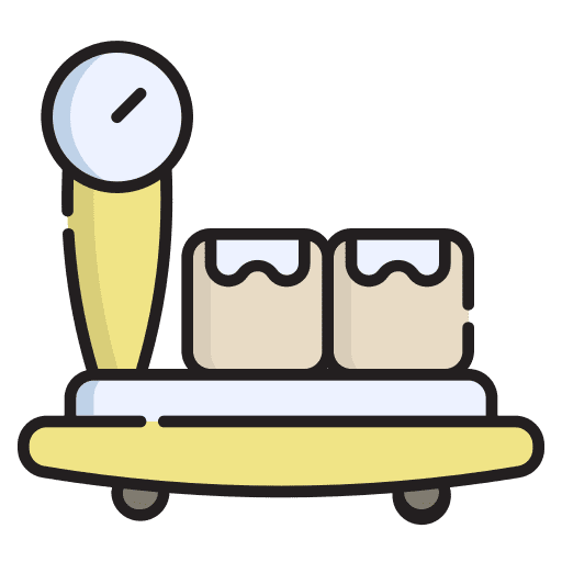Weighing scale ecommerce balance business icon