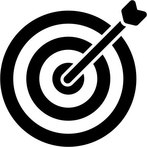 Target focus business and finance goal icon Target focus business and finance goal icon