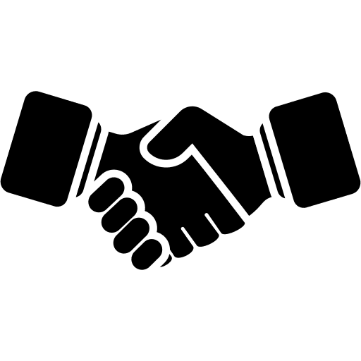 Partnership merger handshake partnership icon Partnership merger handshake partnership icon