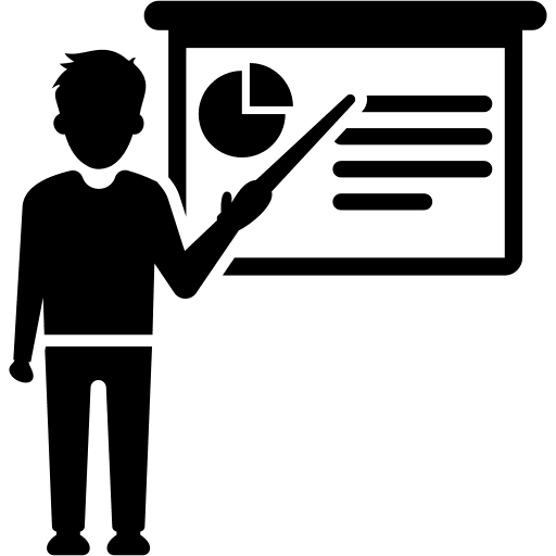Presentation people report presentation icon Presentation people report presentation icon