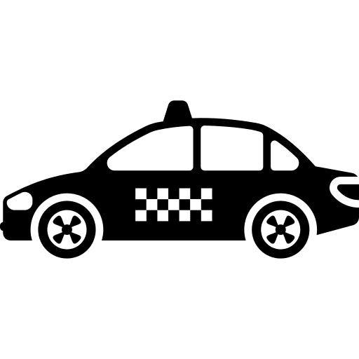 Taxi transportation vehicle cab icon Taxi transportation vehicle cab icon