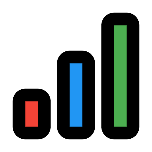 Bar chart bar graph stats business and finance icon Bar chart bar graph stats business and finance icon