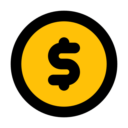 Coin price business business and finance icon Coin price business business and finance icon