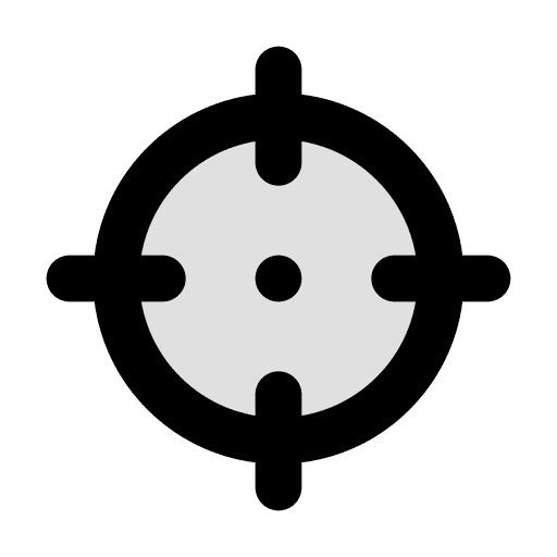 Crosshair miscellaneous focus point icon Crosshair miscellaneous focus point icon